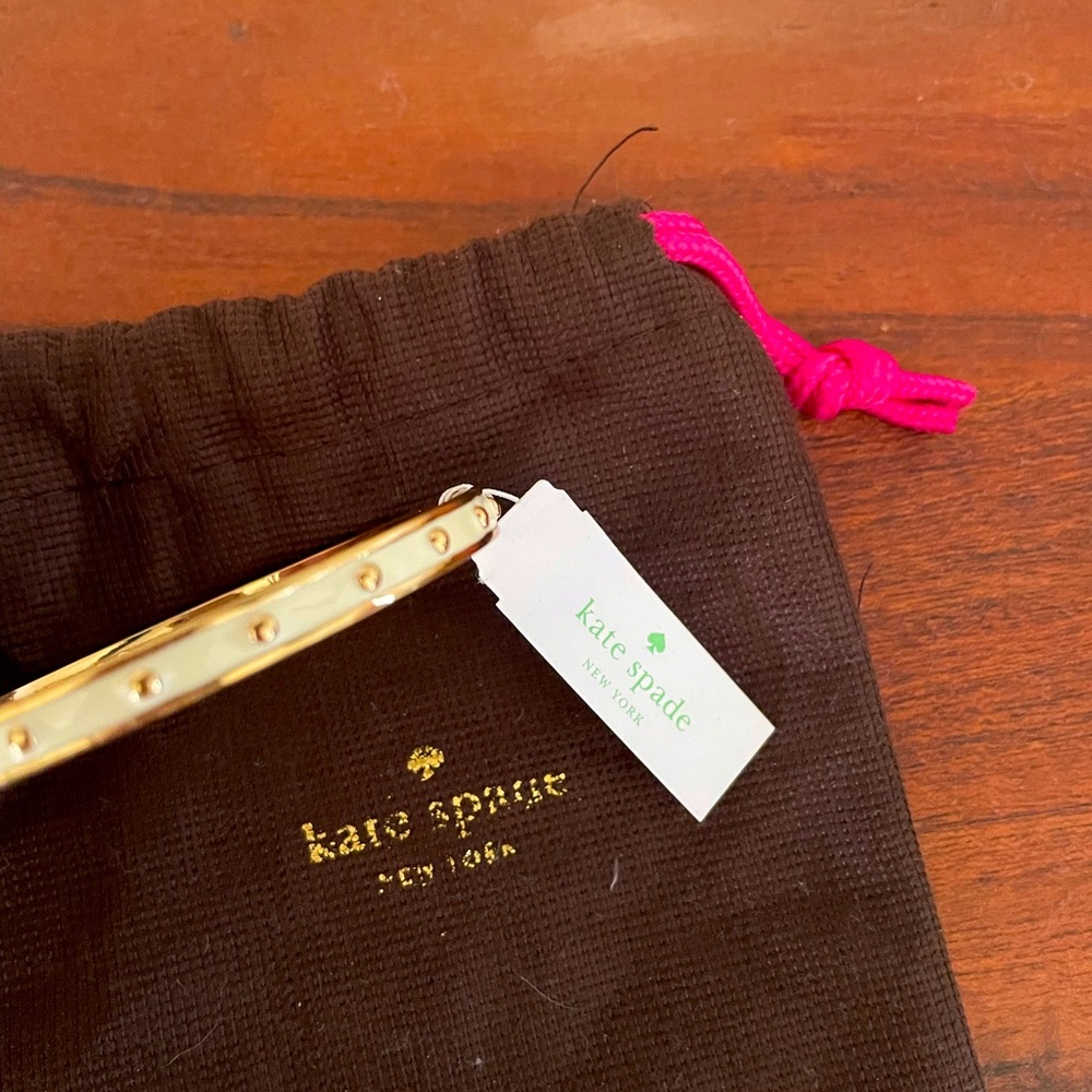 Kate Spade White and Gold Bracelet